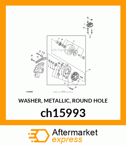 WASHER, METALLIC, ROUND HOLE ch15993