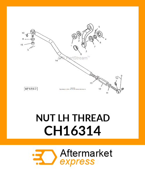 Nut Lh Thread CH16314