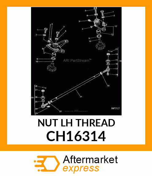 Nut Lh Thread CH16314