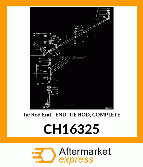 Tie Rod End - END, TIE ROD, COMPLETE CH16325