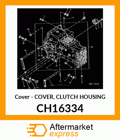 Cover - COVER, CLUTCH HOUSING CH16334