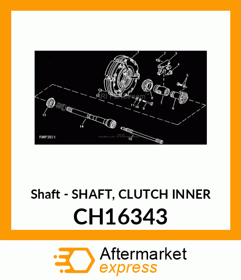 Shaft - SHAFT, CLUTCH INNER CH16343