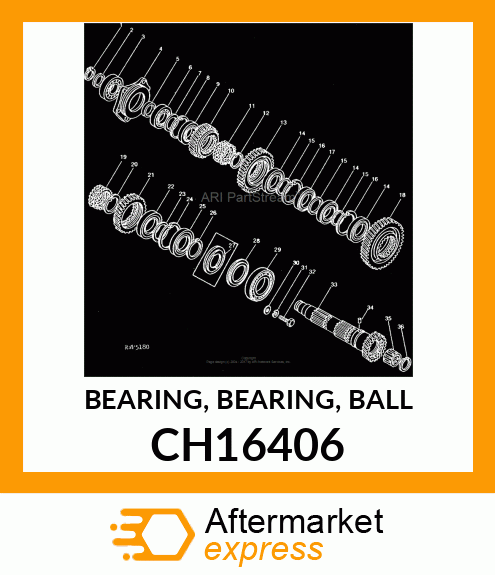 BEARING, BEARING, BALL CH16406