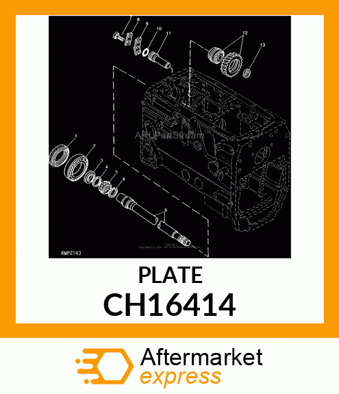 Plate - PLATE, REVERSE IDLER CH16414