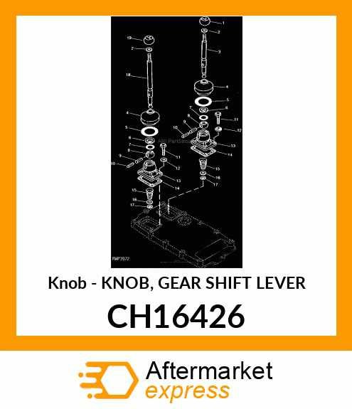 Knob - KNOB, GEAR SHIFT LEVER CH16426