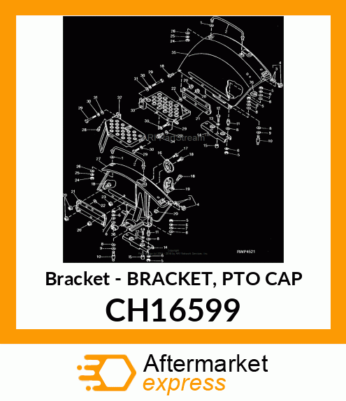 Bracket - BRACKET, PTO CAP CH16599