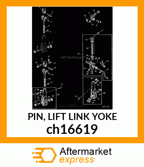 PIN, LIFT LINK YOKE ch16619