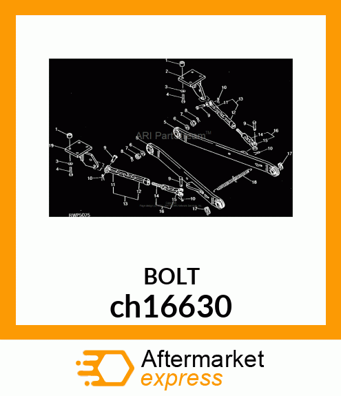 SCREW, HEX HEAD, METRIC ch16630