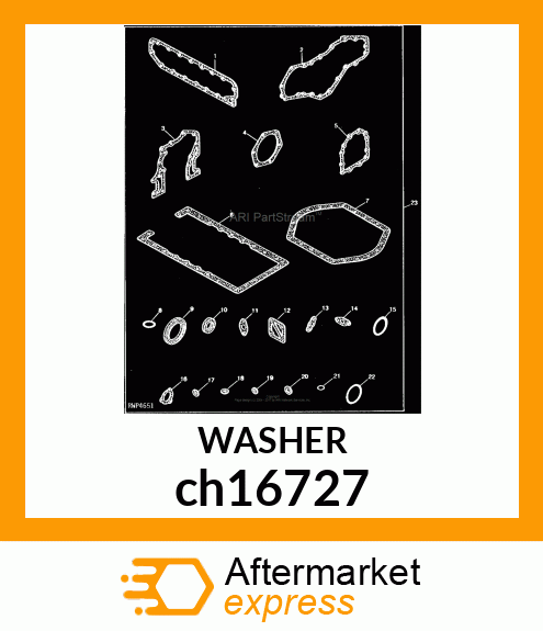 WASHER, WASHER, SEAL ch16727