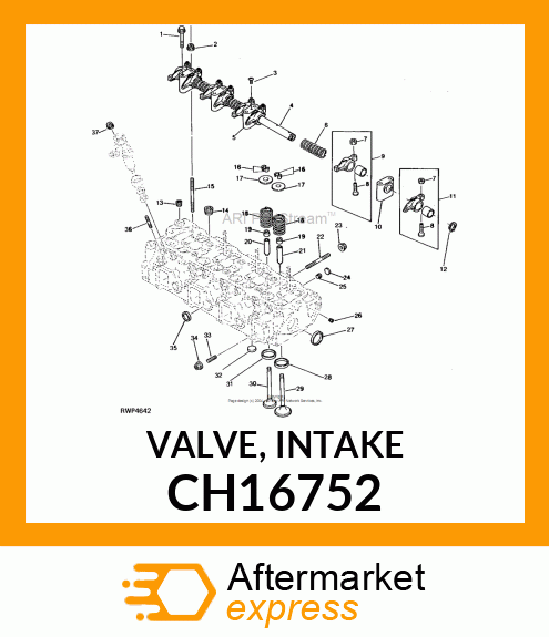 VALVE, INTAKE CH16752