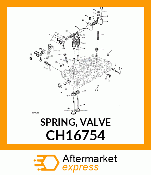 SPRING, VALVE CH16754