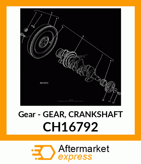 Gear Crankshaft CH16792