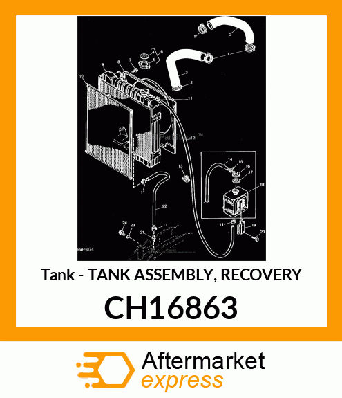 Tank - TANK ASSEMBLY, RECOVERY CH16863