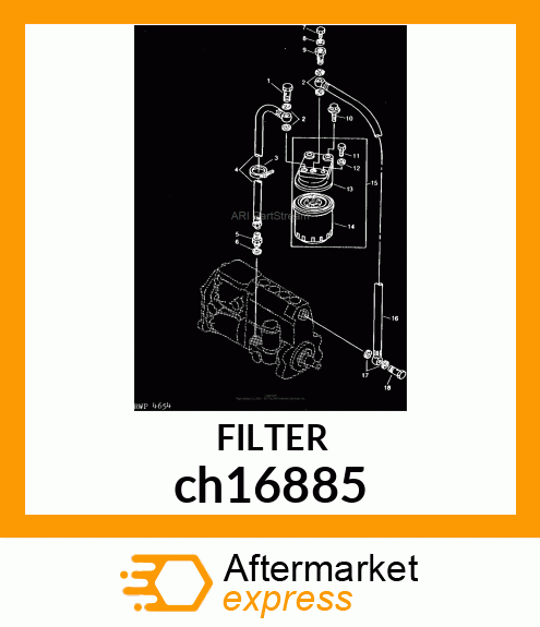 FILTER, FUEL ch16885