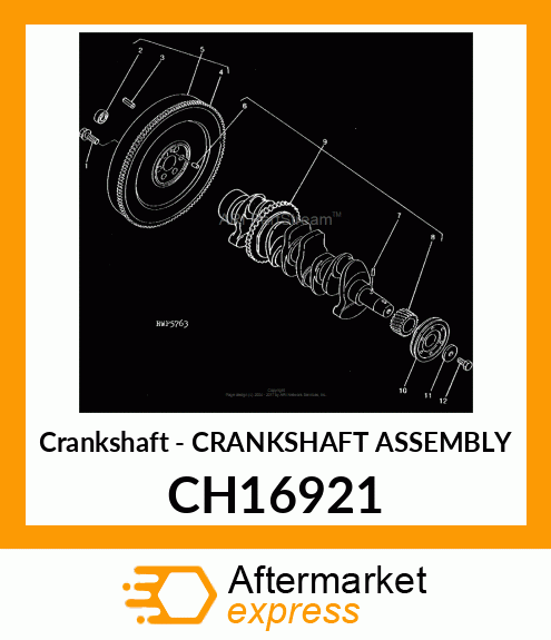 Crankshaft - CRANKSHAFT ASSEMBLY CH16921