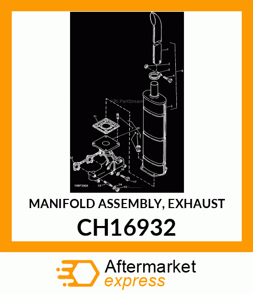 MANIFOLD ASSEMBLY, EXHAUST CH16932