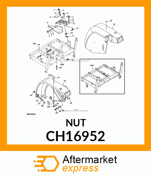 NUT W/WASHER CH16952