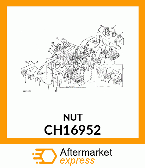 NUT W/WASHER CH16952