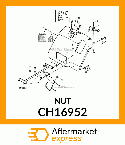 NUT W/WASHER CH16952