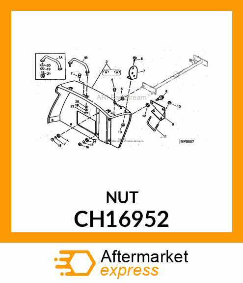 NUT W/WASHER CH16952