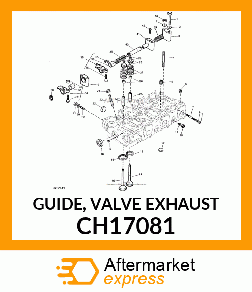 GUIDE, VALVE EXHAUST CH17081