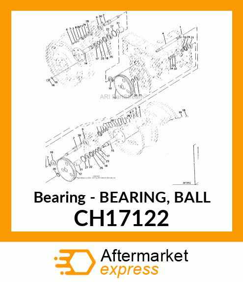 Bearing - BEARING, BALL CH17122