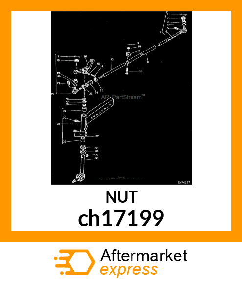 NUT, METRIC, THIN HEX CASTLE ch17199