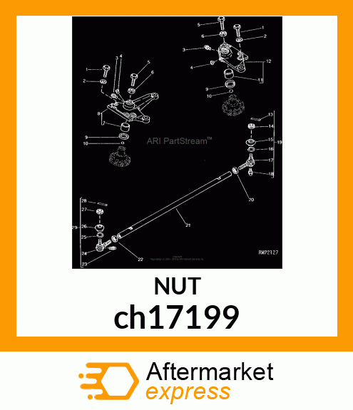 NUT, METRIC, THIN HEX CASTLE ch17199