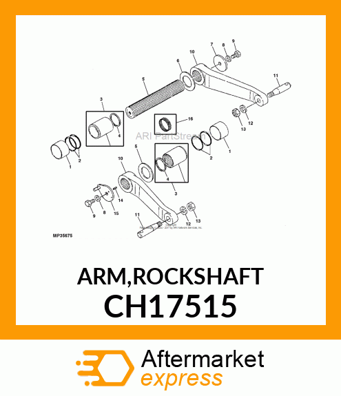 ARM, ARM,ROCKSHAFT CH17515