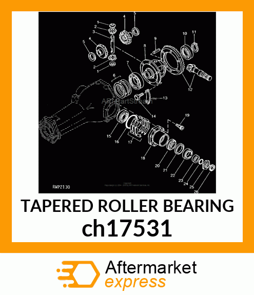 TAPERED ROLLER BEARING ch17531