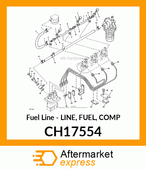 Fuel Line - LINE, FUEL, COMP CH17554