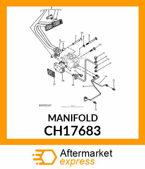 Manifold - MANIFOLD, BRAKE VALVE CH17683