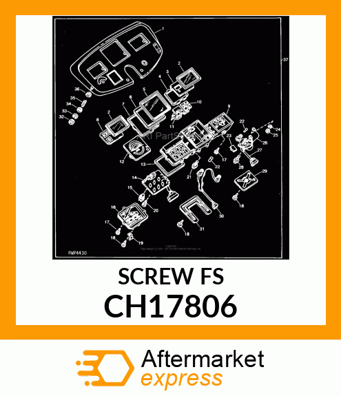 Screw - SCREW, TAPPING W/WASHER CH17806