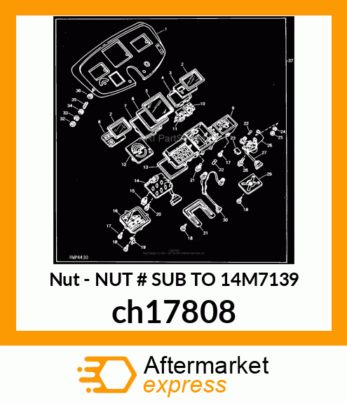 NUT, METRIC, HEX ch17808