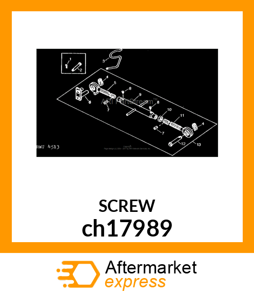 SCREW, SCREW 6 X 6 ch17989