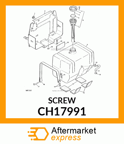 CAP SCREW, SCREW, CAP CH17991