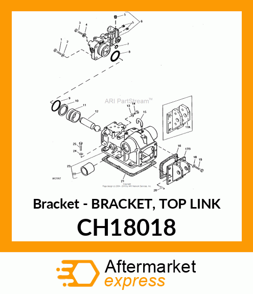 Bracket - BRACKET, TOP LINK CH18018