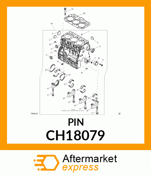 SPRING PIN, PIN CH18079