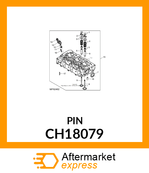 SPRING PIN, PIN CH18079