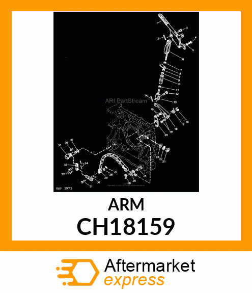 Arm - ARM,PARK BRAKE CH18159