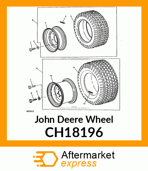 WHEEL W11 X 16 55MM OFF CH18196