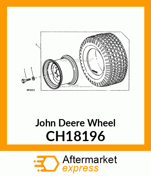 WHEEL W11 X 16 55MM OFF CH18196