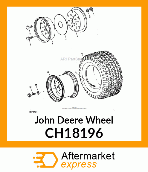 WHEEL W11 X 16 55MM OFF CH18196