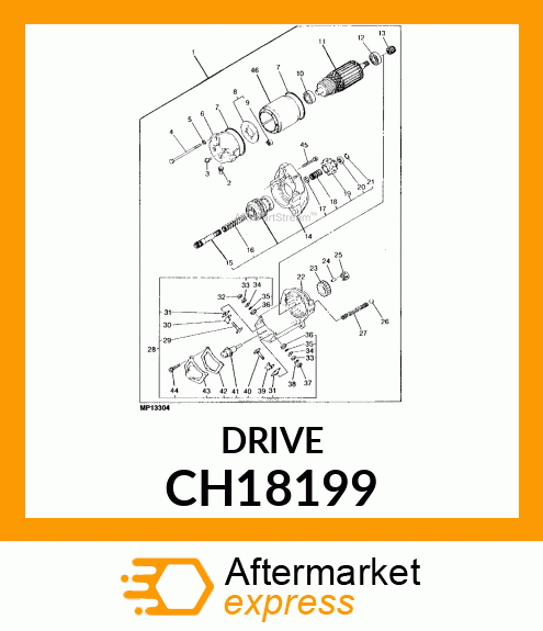 Starter Motor Drive CH18199