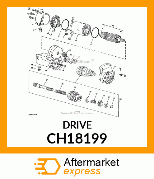 Starter Motor Drive CH18199