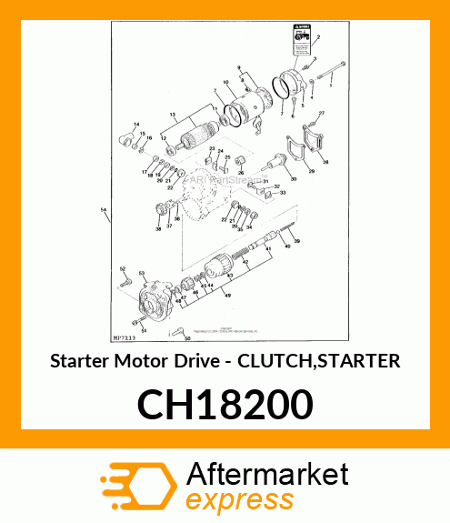 Starter Motor Drive - CLUTCH,STARTER CH18200