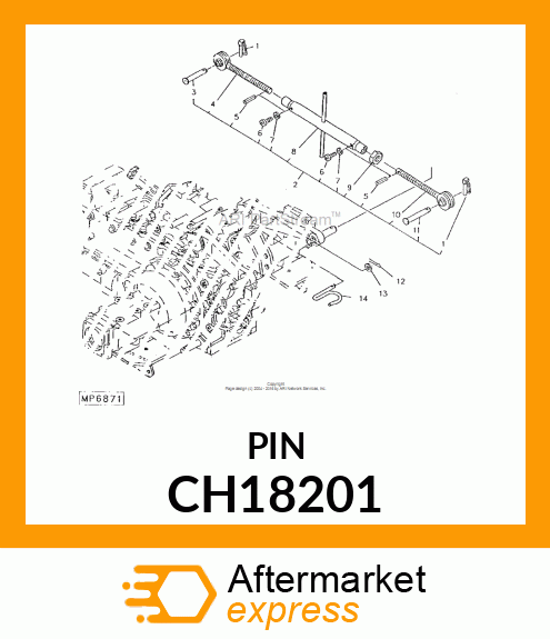 PIN FASTENER, PIN CH18201