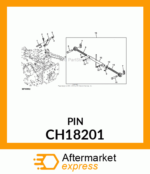 PIN FASTENER, PIN CH18201