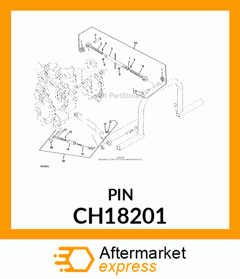 PIN FASTENER, PIN CH18201