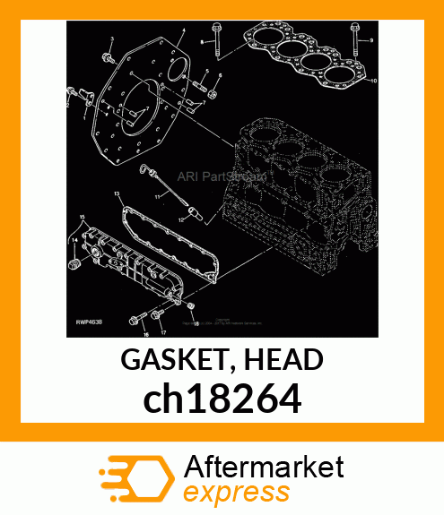 GASKET, HEAD ch18264